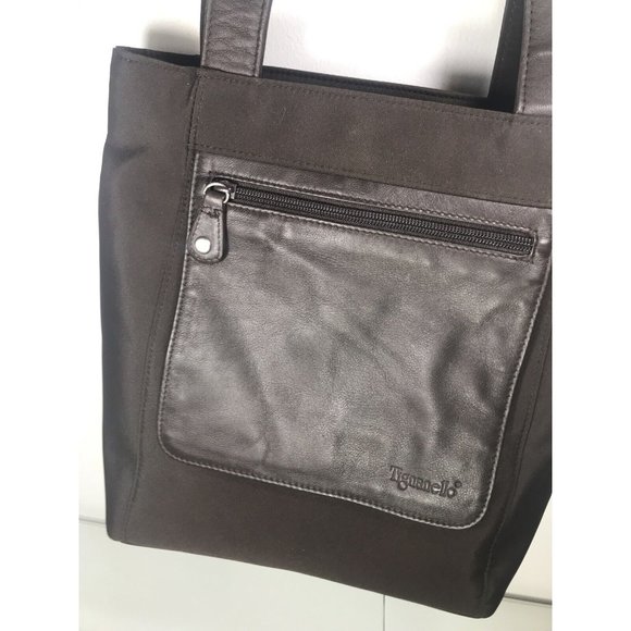 Tignanello Leather Front Pocket Shoulder Handbag Purse Women’s - Picture 2 of 10